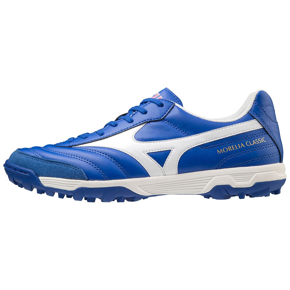 Chuteiras Mizuno Morelia Sala Classic TF - Mulher - Azuis/Branco - HIGWY5928